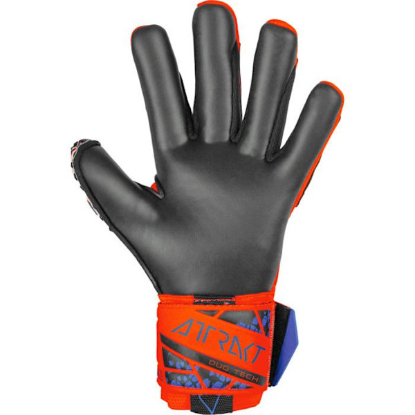 Målvaktshandskar - Reusch - Attrakt Duo - Hyper Orange - Tight fit - Andningsbar hyper orng/elec blue/bck jag