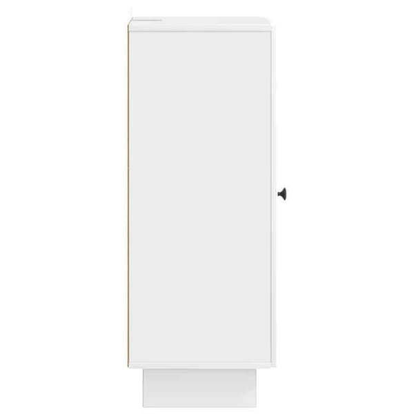 vidaXL Buffé Vit glänsande 33 x 34,5 x 90 cm Ingenjörsträ 893909