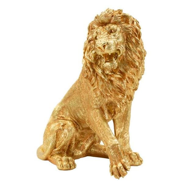 Statuett Mauro Ferretti Leone Shant guld-