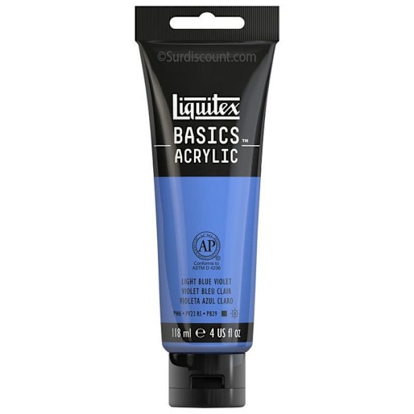 Akrylfärg - Liquitex - Basics - 72 färger - Satin - Kvalitet studier 72 akrylfärger, inklusive iriserand