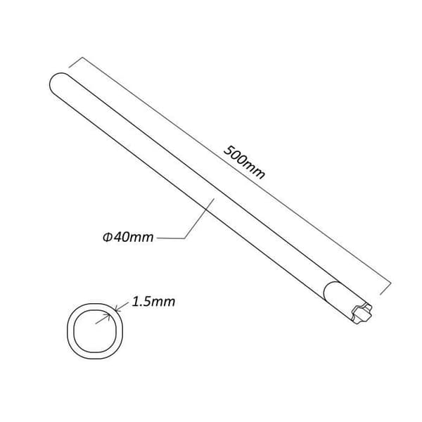 Antennstativ - Maclean - MCTV-931 - Fällbar - Galvaniserat stål - 50 cm stål