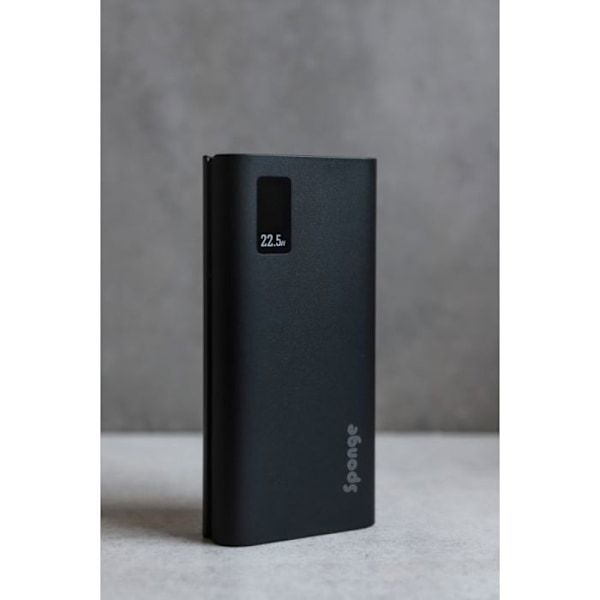 Sponge - SE20000002B - Energibank 20.000 mAh (1x USB-C PD 22.5W, 2x USB-A QC)