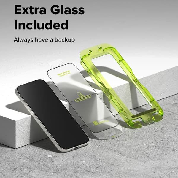 2-pack Ringke Easy Slide härdat glas skärmskydd för iPhone 17 Pro - Klar Klar