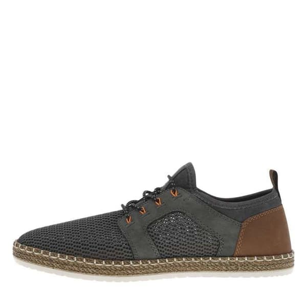 Sneakers med platt klack antracit 44