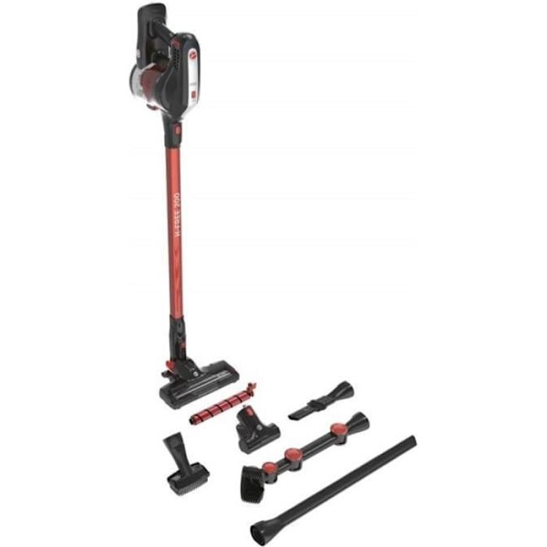 HOOVER HF222AXL Stickdammsugare, Kraftfull 22V, Lång Autonomi 40min, Ultralätt 2,3kg, Elektroborste LED, Park&Go, Kapacitet 1L Svart