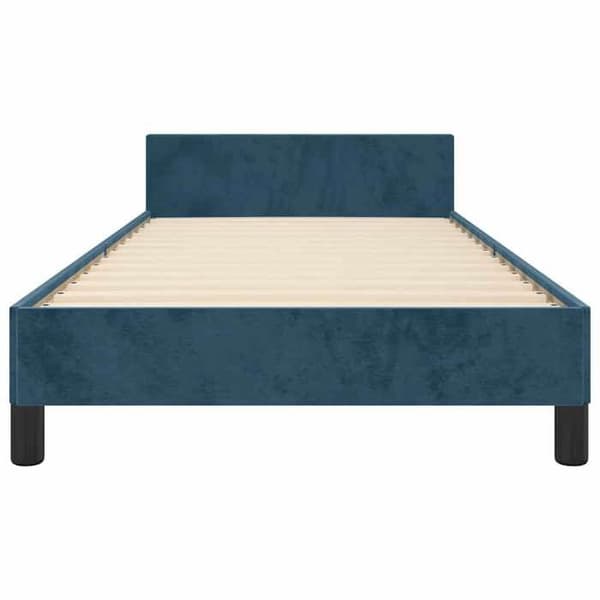 vidaXL Sängram utan madrass mörkblå 80x200 cm sammet 347541