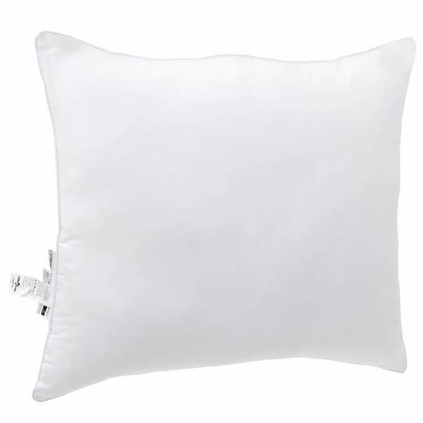 Kvadratisk kudde i bomull och polyester - vidaXL - 50x50 cm - Vit - Super mjuk - Polyesterfyllning