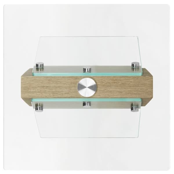Sidobord i Buxbom/glas, Transparent Klar