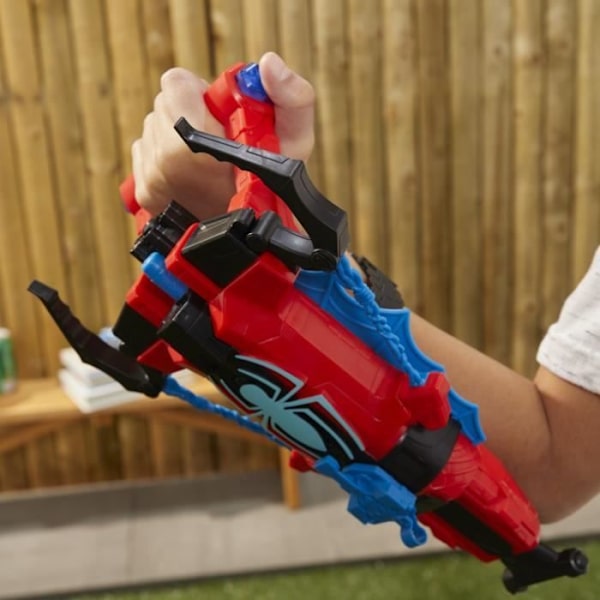 Dubbel attack blaster SpiderMan, Nerf, Marvel, Vattenpistol och dart, Superhjälte leksaker, från 5 år Flerfärgad