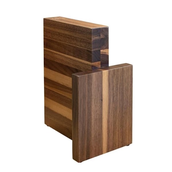 Magnetisk block - ArteLegno - AL89WL - 6 knivar - Valnöt - Nutida kastanj