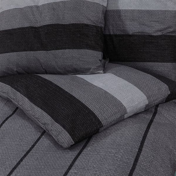 vidaXL Påslakanset Mörkgrå 200x220 cm Bomull 136427 mörkgrå