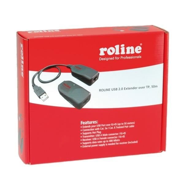 ROLINE USB2.0 EXTENDER VIA TP, MAX. 50M 15.08.6255