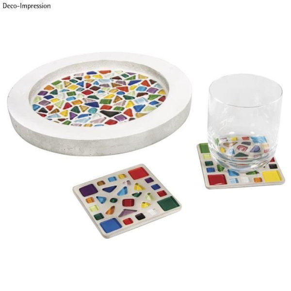 Mosaique Soft Glass Effekt matt polygonal ca. 515 klinker