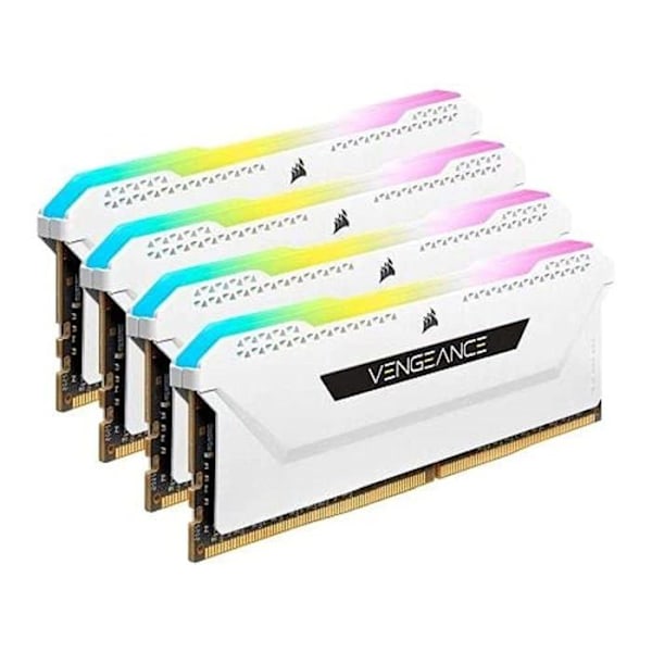 Corsair Vengeance RGB PRO SL Series 64 GB (4 x 16 GB) DDR4 3600 MHz CL18 RAM-minne - Vit - Quad Channel Kit