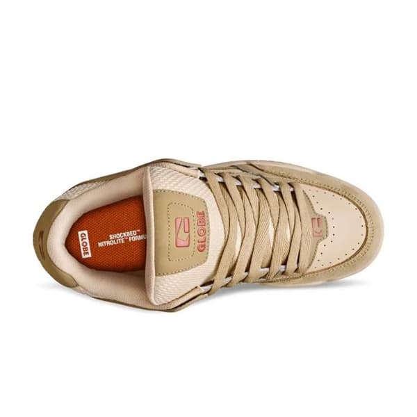 Skateboardskor Globe Tilt sand/röd 40