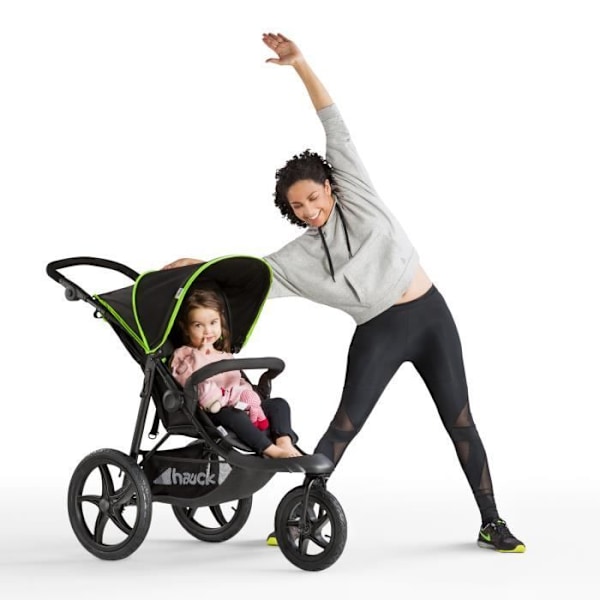 HAUCK Runner 3-Wheel All-Terrain Buggy - Svart Svart