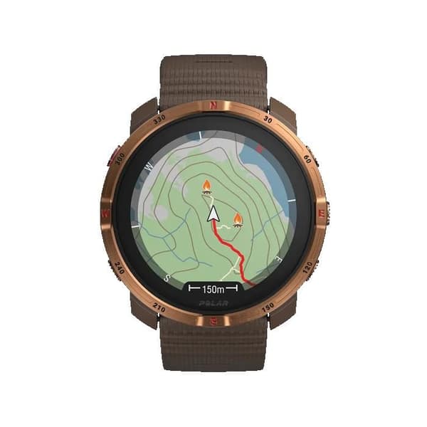 Polar Grit X2, Utomhus sportklocka, Brun koppar Brun koppar