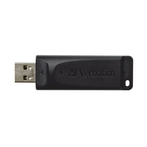 Verbatim USB -nyckel Store'n'Go Slider 32Go Svart