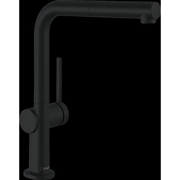 HANSGROHE Talis M54 köksblandare, med utdragbar spray 1 jetmatt svart - 72808670 Matte svart