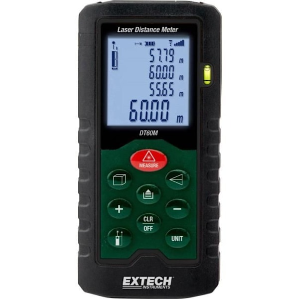 Laseravståndsmätare - EXTECH - DT60M - Mätområde 60 m - Noggrannhet 2 mm - Batteri
