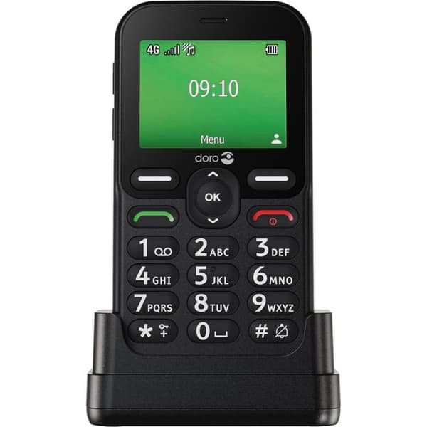 Mobiltelefon Doro Leva E10 2,4” 4G Nano SIM Svart