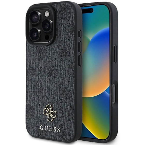 Coque pour iPhone 16 Pro - Guess Hardcase 4G Classic MagSafe (GUHMP16LP4SM4MK) - Noir svart