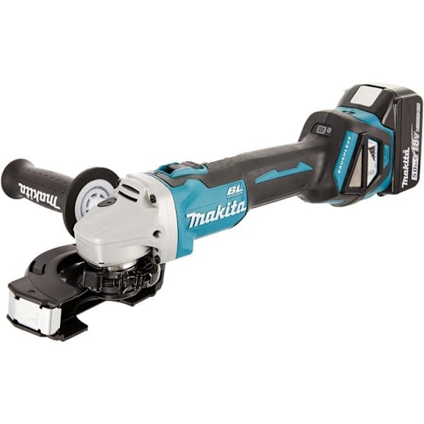 Vinkelslip 18V LXT Ø125 mm (2x5,0 Ah) i MAKPAC - MAKITA DGA511RTJ