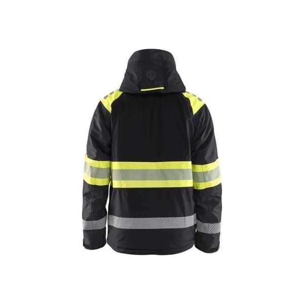 Blaklader Hi-Vis Klass 1 vattentät jacka Svart/gul M