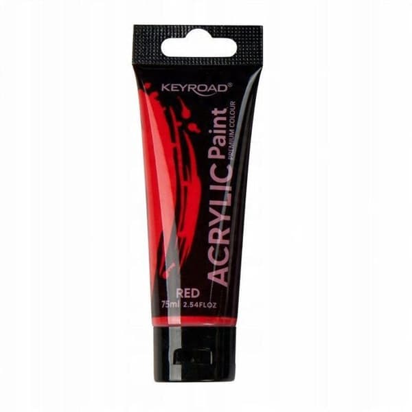 Keyroad akrylfärg, 75 ml, tube, röd