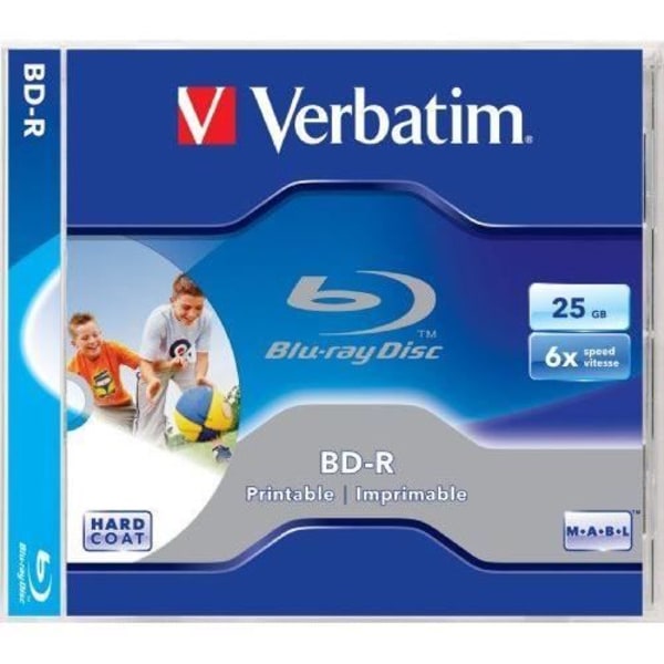 VERBATIM Learning BD-R 6 x 25 GB Blu-ray Printable Jewel Case - 43712