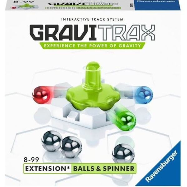 GraviTrax Balls & Spinner actionblock - Ravensburger - Creative STEM ball circuit - från 8 år Flerfärgad