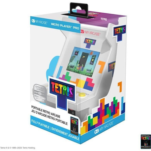 Pocket Player PRO - Tetris - Retrogaming-spel - 7 cm högupplöst skärm