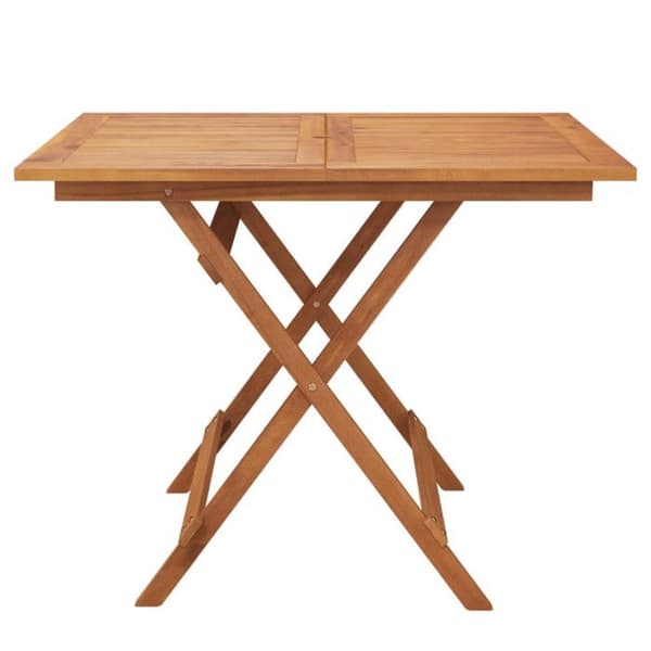 Fällbart trädgårdsbord 90x90x75 cm i solid akaciaträ