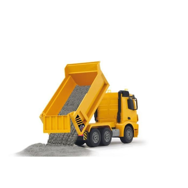 Mercedes-Benz Arocs 1:20 fjärrstyrd dumper - JAMARA - Gul - LED - 4-hjulsdrift Flerfärgad