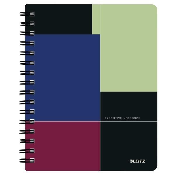 LEITZ Executive Notebook - A5 - 5x5 - Polypropenomslag - 160 sidor Flerfärgad