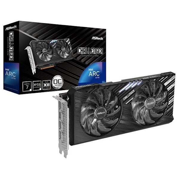 ASROCK Intel Arc A770 Utmaning Svart