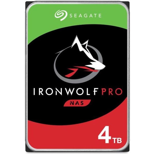 SEAGATE - Intern hårddisk - NAS IronWolf Pro - 4TB - 7200 rpm - 3,5"