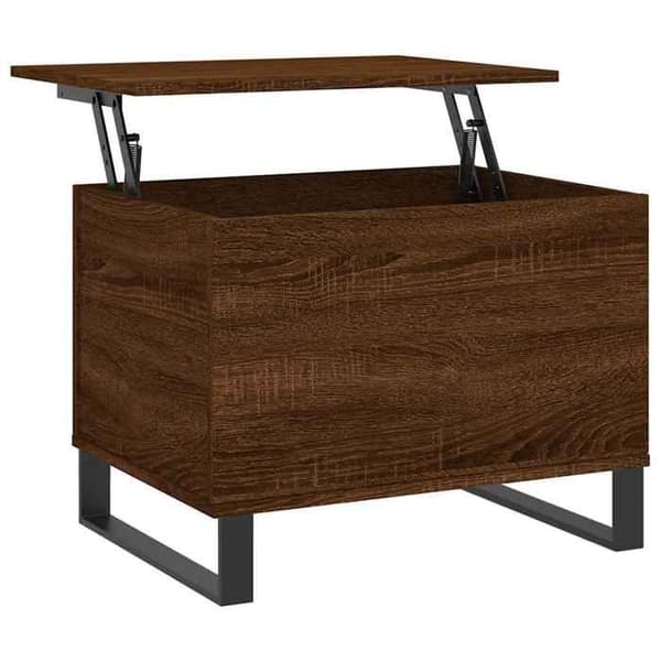 vidaXL Soffbord Brun Ek 60x44,5x45 cm Konstruerat trä 830963