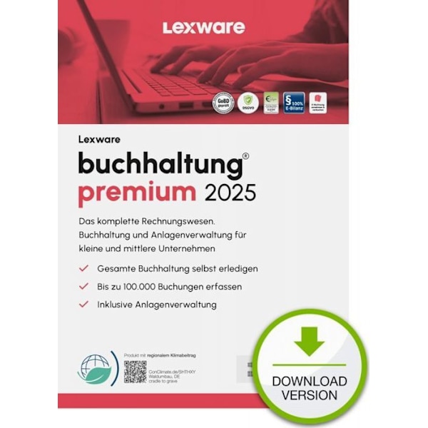 Bokföring - finans Lexware - 02034-2036 - ESD bokföring premium 2025 Ladda ner den aktuella versionen