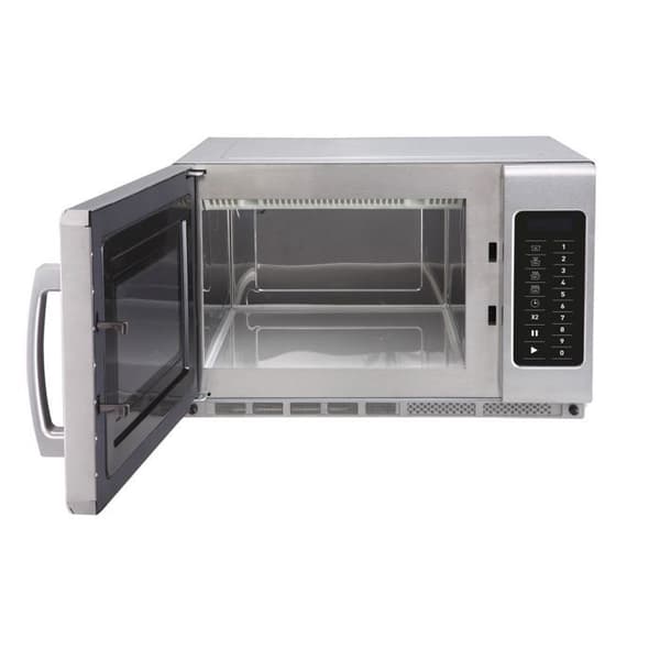 Programmerbar mikrovågsugn 1800W 34L - Hendi Grå