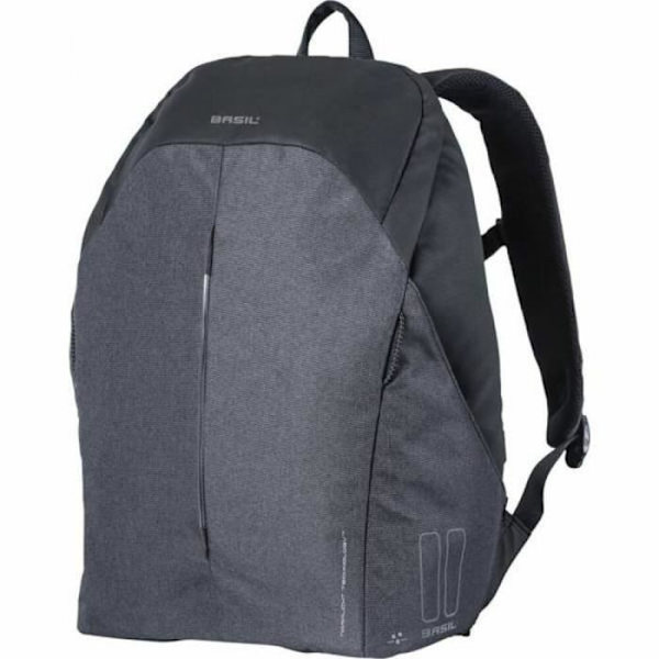 Vattentät ryggsäck - Basil - b-safe nordlight - 18L - Grå/svart - One size Mörkgrå