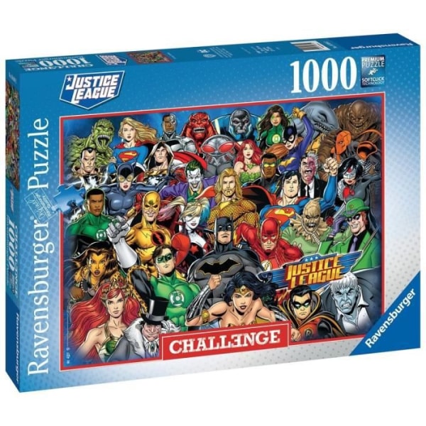 DC Comics Puzzle - Ravensburger - 1000 bitar - För vuxna - 2 års garanti