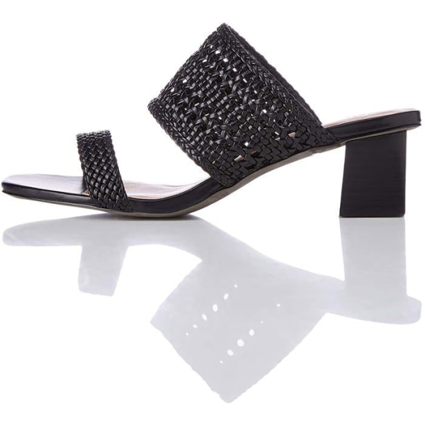Sandal - barfota Hitta. - 118AL4201Svart - Tvåbandsvävd sandal med öppen tå, svart svart), 40 EU Svart 40