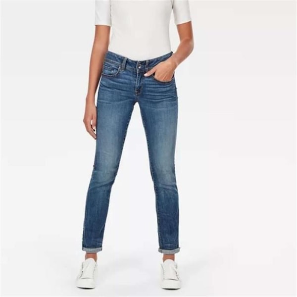 Jeans Dam - G-STAR - D07145 8968 - Denim Medium Blue - Slim - Standardstorlek mellanblå denim 38