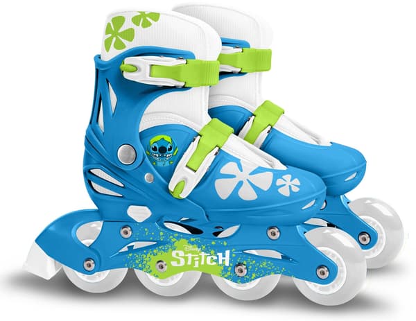 Justerbara inline-hjul - STITCH - Barn - Blå - Storlek 30-33 Blå