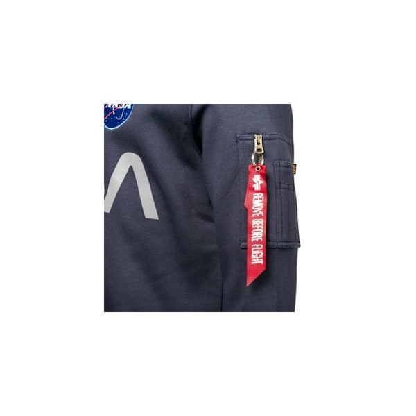 Alpha Industries NASA reflekterande tröja marinblå M