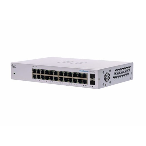 Kommuntator - Cisco - CBS110-24T-EU - Icke-hanterad - 24 portar - Gigabit Ethernet Grå