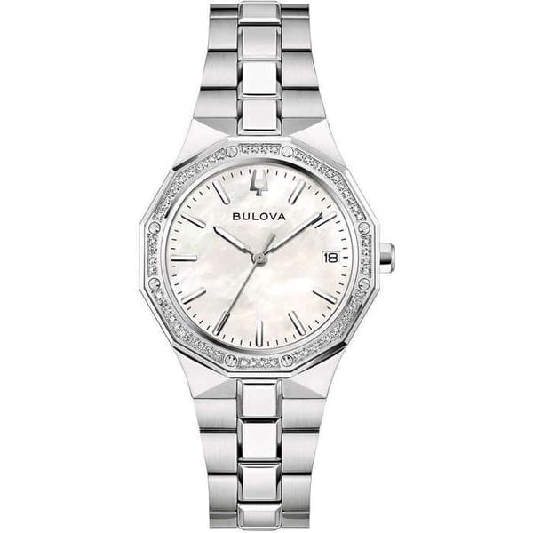 Klocka - Silverstål - Bulova - 96R255