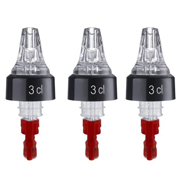 Westmark - 993071EG - 3 mätkoppar/hällpipsmått, dosering per hällpip: 3 cl, plast, bil, transparent,