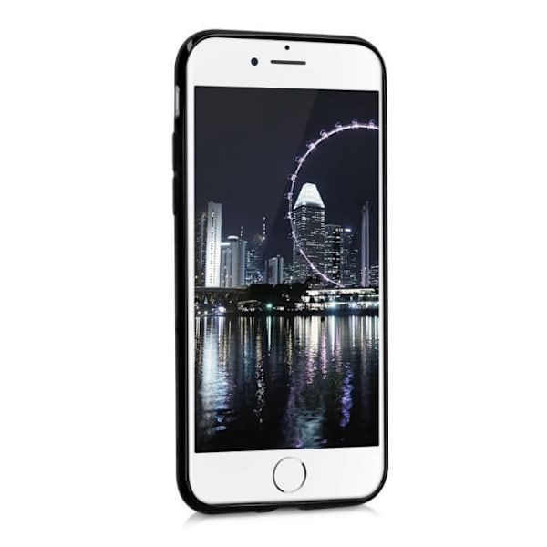 kwmobile Apple iPhone 7/8 Fodral - Fodral till Apple iPhone 7/8 - Mattsvart Silikontelefonskal